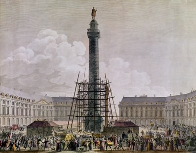 Construction of the Vendome Column by French School